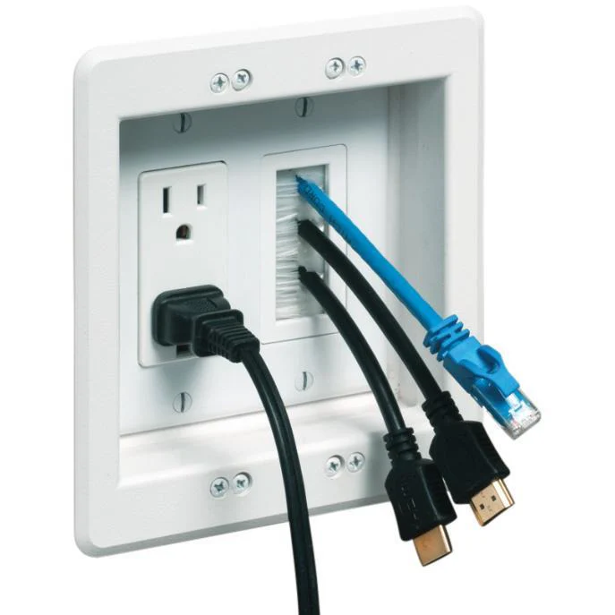 Clean power drop installation