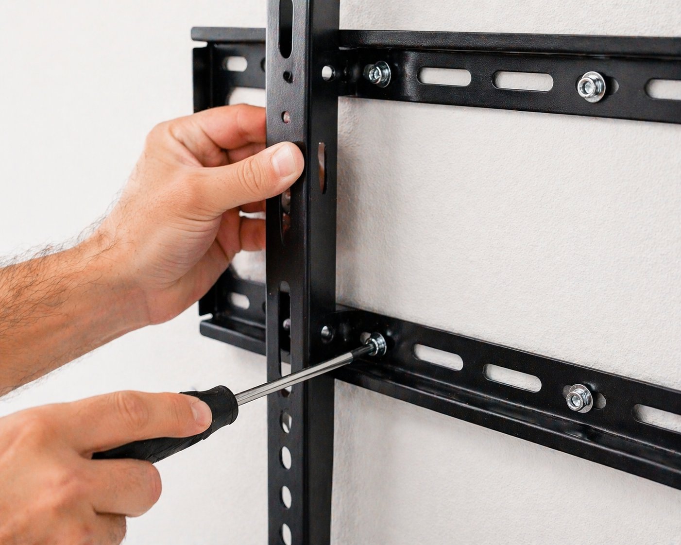 Close up of mount installation